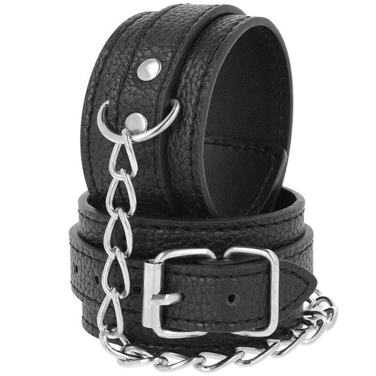 Darkness - Handschellen aus strukturiertem Leder