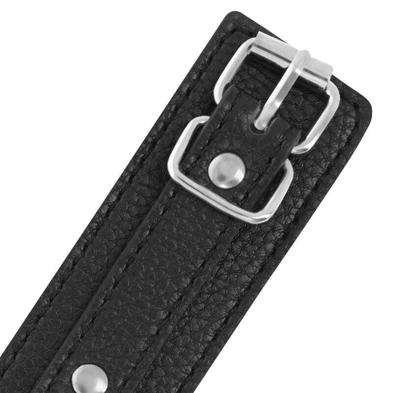 Darkness - Handschellen aus strukturiertem Leder