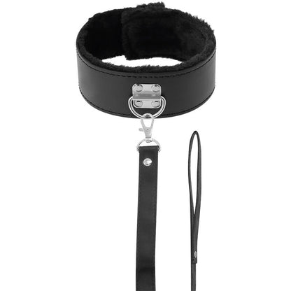 Darkness - Gepolstertes BDSM Halsband mit Leine