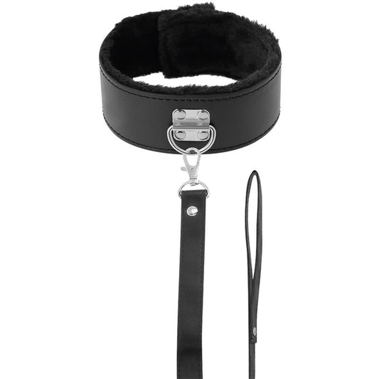 Darkness - Gepolstertes BDSM Halsband mit Leine