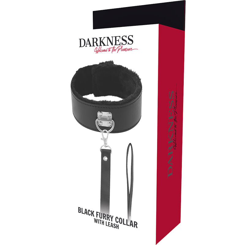 Darkness - Gepolstertes BDSM Halsband mit Leine