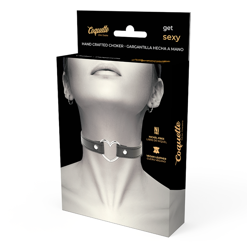 Coquette - Fetischhalsband - Veganes Leder Accessoire