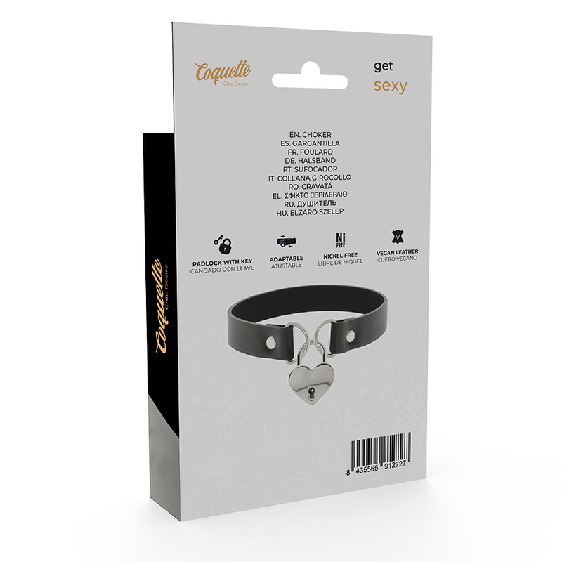 Coquette - Vegane Leder-Halskette mit Klingel