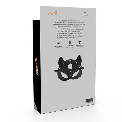 Coquette - Vegane Ledermaske mit Katzenohren