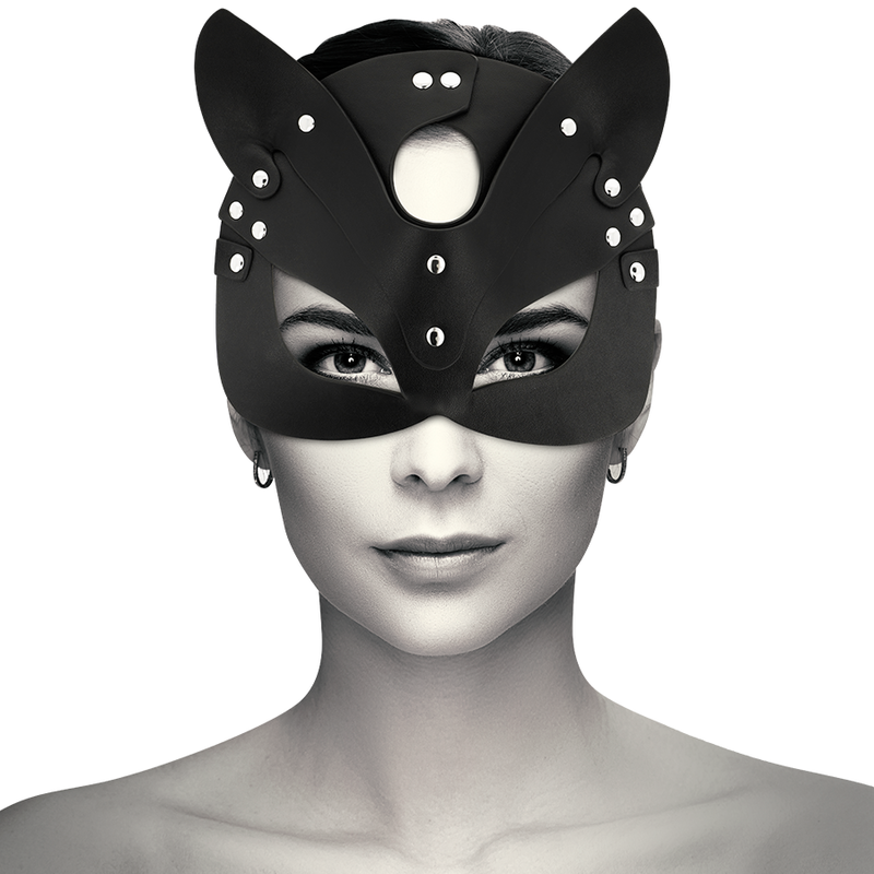 Coquette - Vegane Ledermaske mit Katzenohren