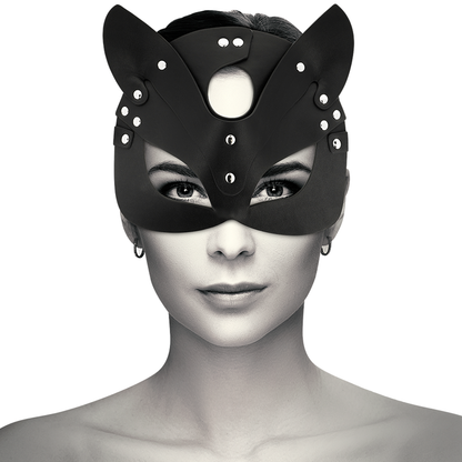 Coquette - Vegane Ledermaske mit Katzenohren