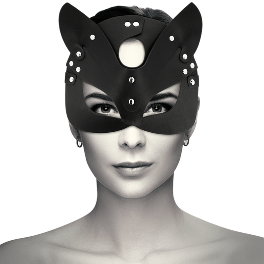 Coquette - Vegane Ledermaske mit Katzenohren