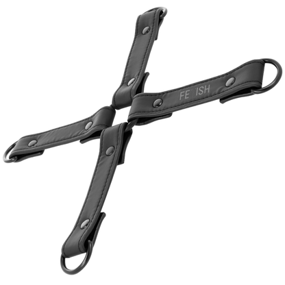 Fetish Submissive - Handschellenverbindung aus veganem Leder