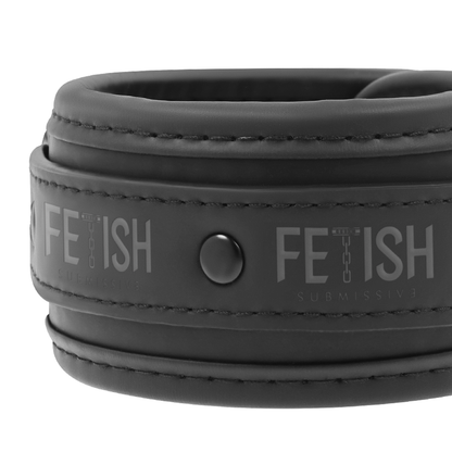 Fetish Submissive - Halskette und Handschellen aus veganem Leder