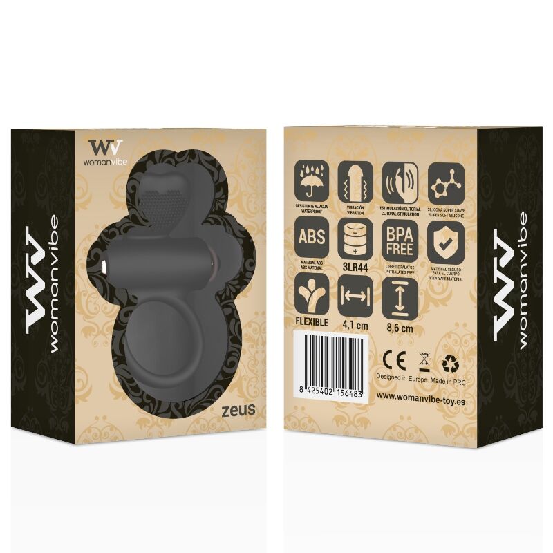 Womanvibe - Zeus - Silikon Vibrator-Penisring