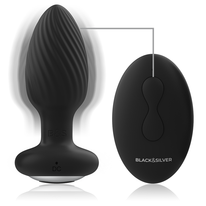 Black&Silver Analvibrator und Fernbedienung