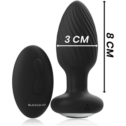 Black&Silver Analvibrator und Fernbedienung