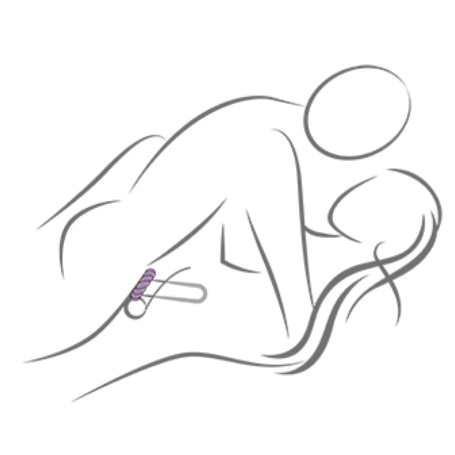 ROCKS-OFF - TWIST SCHWARZER SILIKON-MASTURBATOR-RING