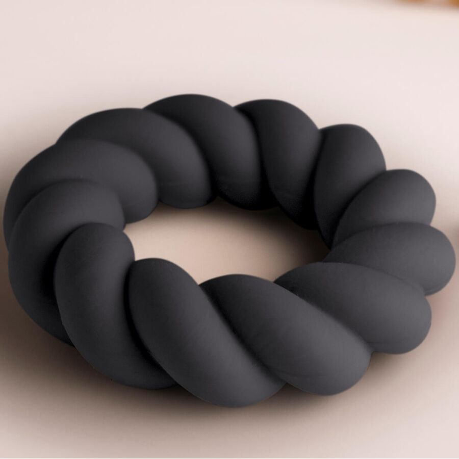 ROCKS-OFF - TWIST SCHWARZER SILIKON-MASTURBATOR-RING