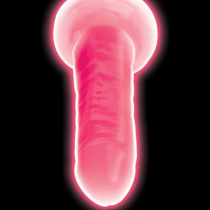 Pinker Dildo "Glow in the Dark" im Dunkeln