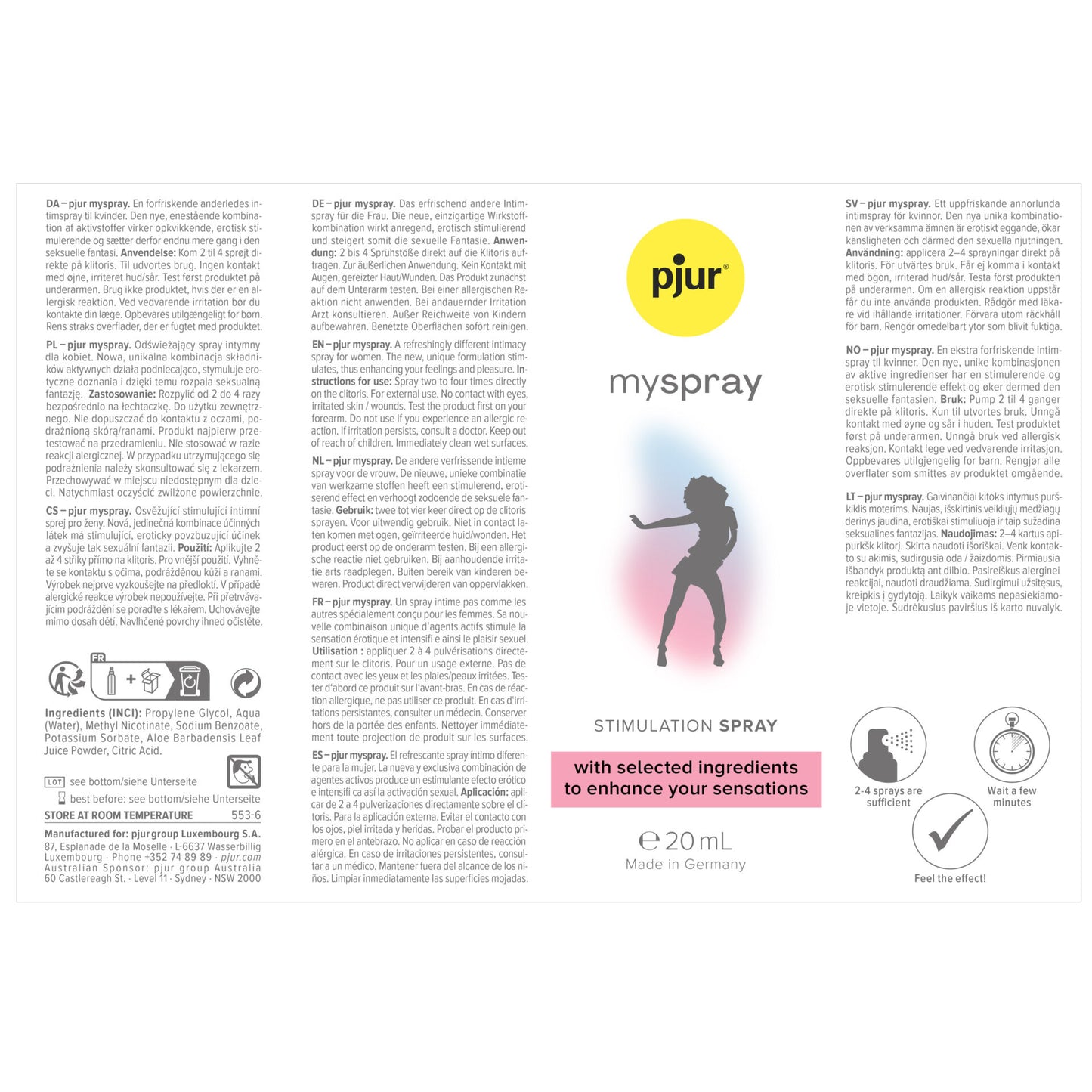 Pjur - Myspray - Stimulationsspray