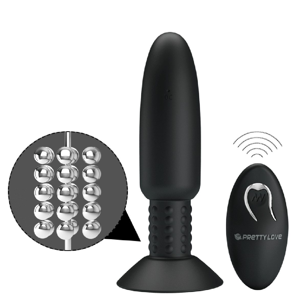 Analplug mit Vibration und Drehfunktion OH MY! FANTASY