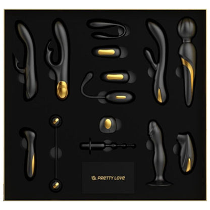 Sextoy-Kit "Black & Gold: Queen's Luxury Kit", 12-teilig - OH MY! FANTASY