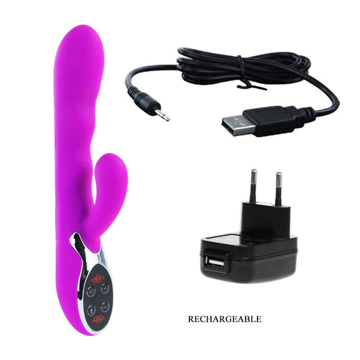 Rabbitvibrator “Crazy” mit Temperatur-Funktion - OH MY! FANTASY