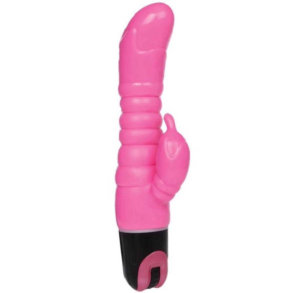 Rabbitvibrator mit Rillen am Schaft - OH MY! FANTASY