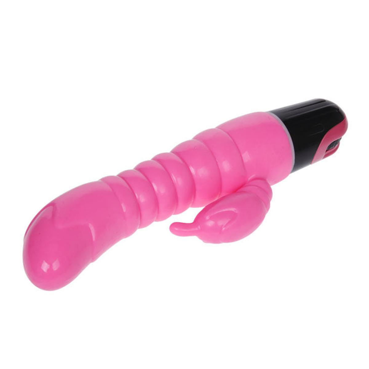 Rabbitvibrator mit Rillen am Schaft - OH MY! FANTASY