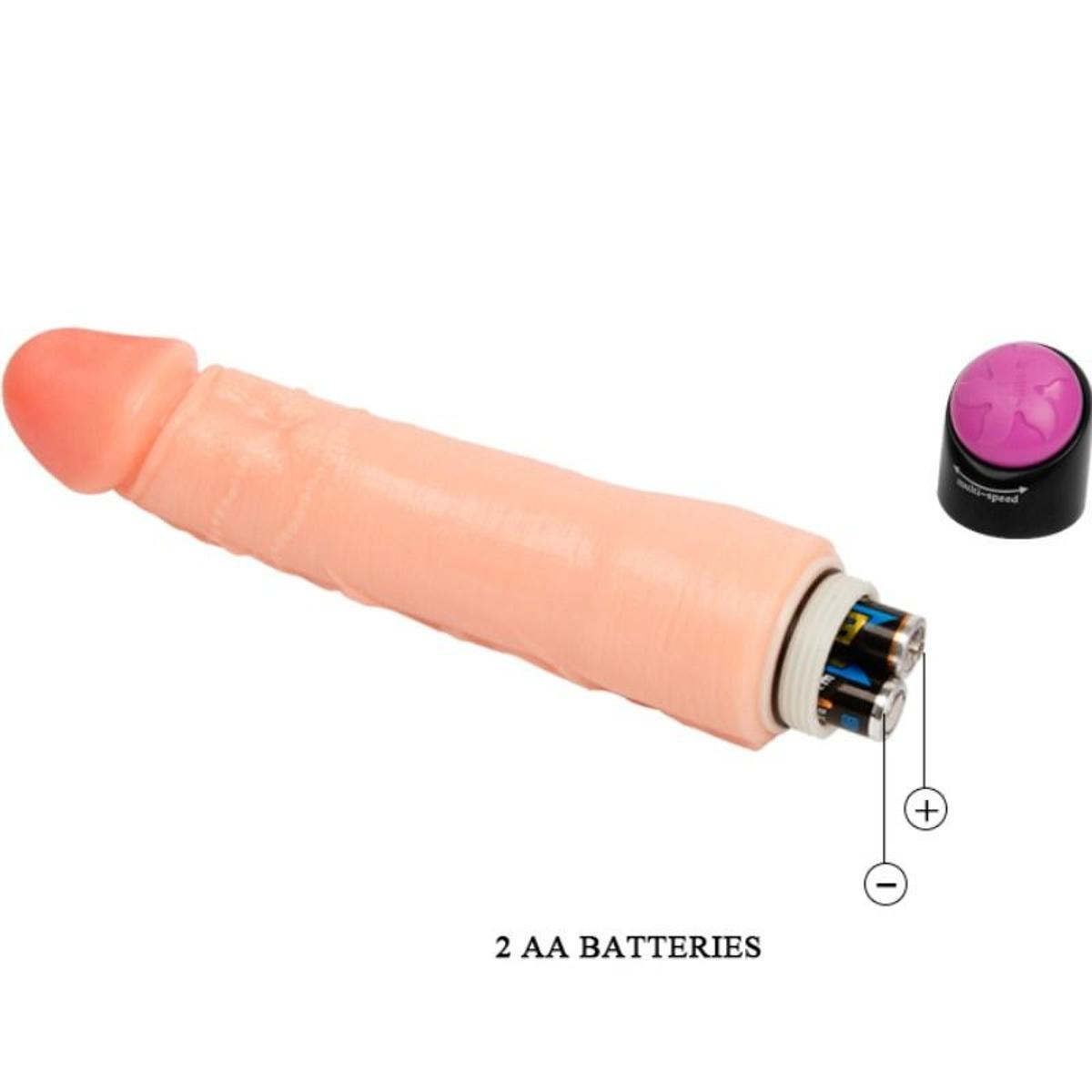 Realistischer und flexibler Vibrator, 25cm - OH MY! FANTASY