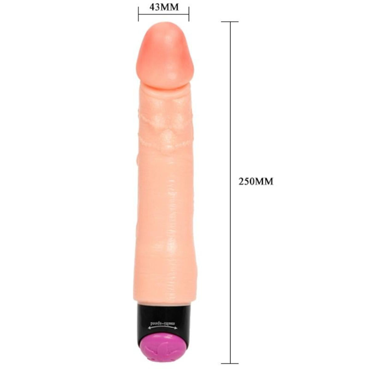 Realistischer und flexibler Vibrator, 25cm - OH MY! FANTASY