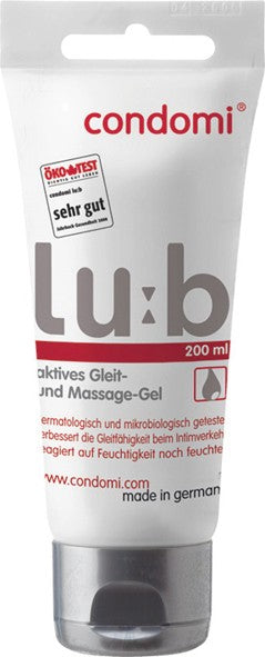 Condomi - Lu:b - Aktives Gleit- und Massagegel
