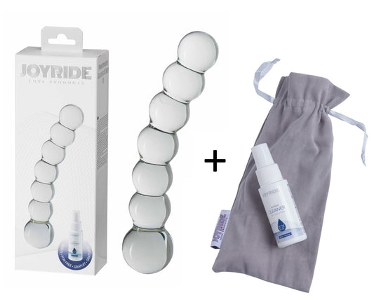 JOYRIDE - GlassiX Set - Hand gefertigter Glas-Dildo