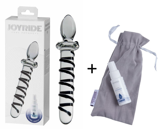 JOYRIDE - GlassiX Set - Hand gefertigter Glas-Dildo