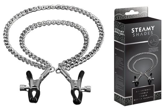 STEAMY SHADES - Krokodilklemmen mit doppelter Metallkette