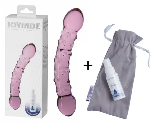 JOYRIDE - GlassiX Set - Hand gefertigter Glas-Dildo