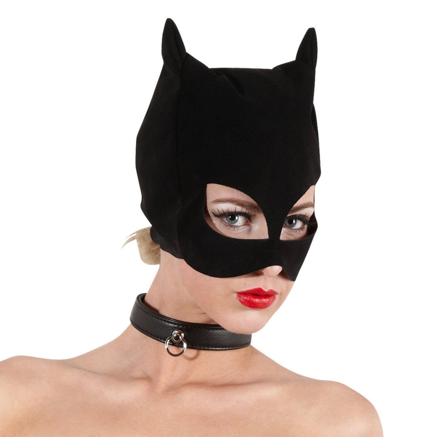 Samtige Katzenmaske in schwarz - OH MY! FANTASY