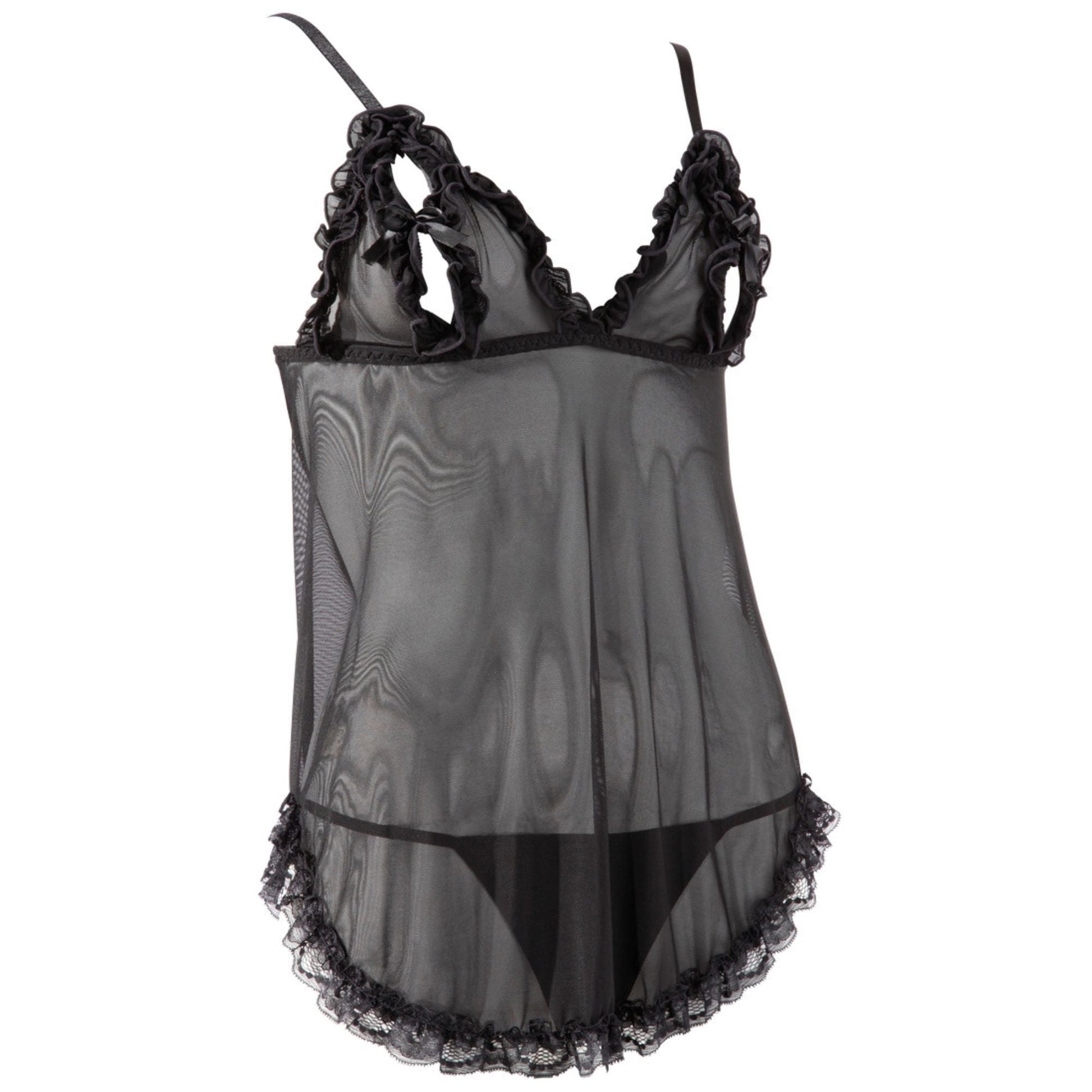 Babydoll mit geschlitzten Cups und String - OH MY! FANTASY