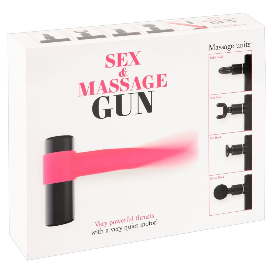Massagepistole "Sex & Massage Gun" mit Dildo - OH MY! FANTASY