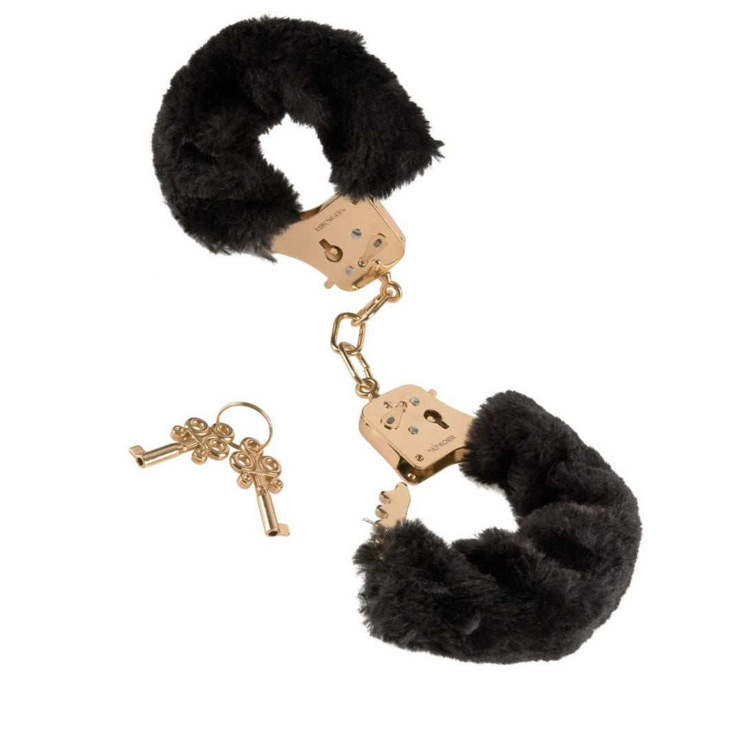 Handschellen in Gold-Optik mit Plüsch - OH MY! FANTASY
