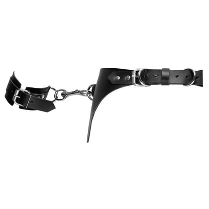Leder-Strapsgurt mit Hand- und Oberschenkelfesseln - OH MY! FANTASY