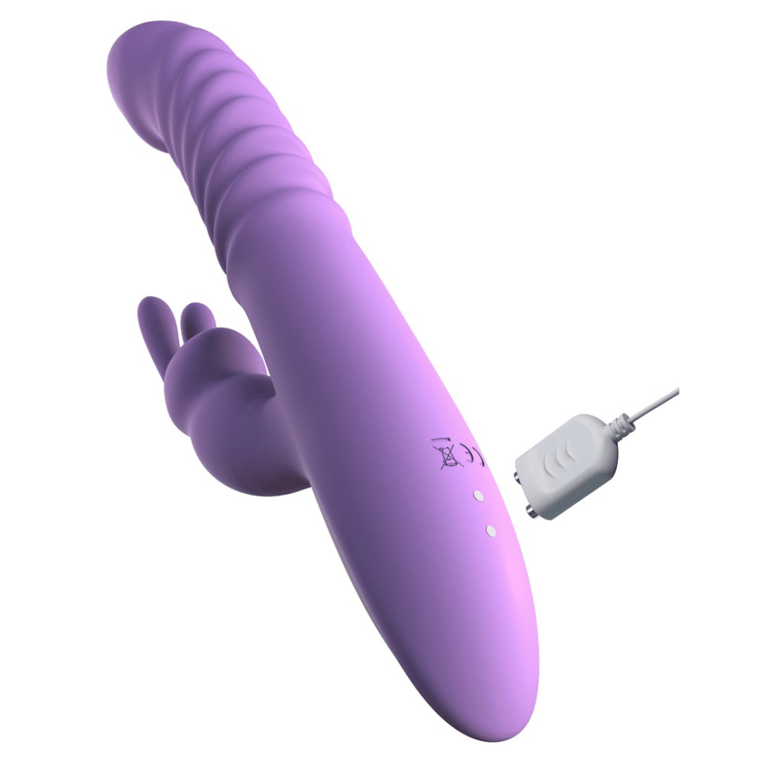 Stoßvibrator “her thrusting silicone rabbit”, mit Heizfunktion - OH MY! FANTASY