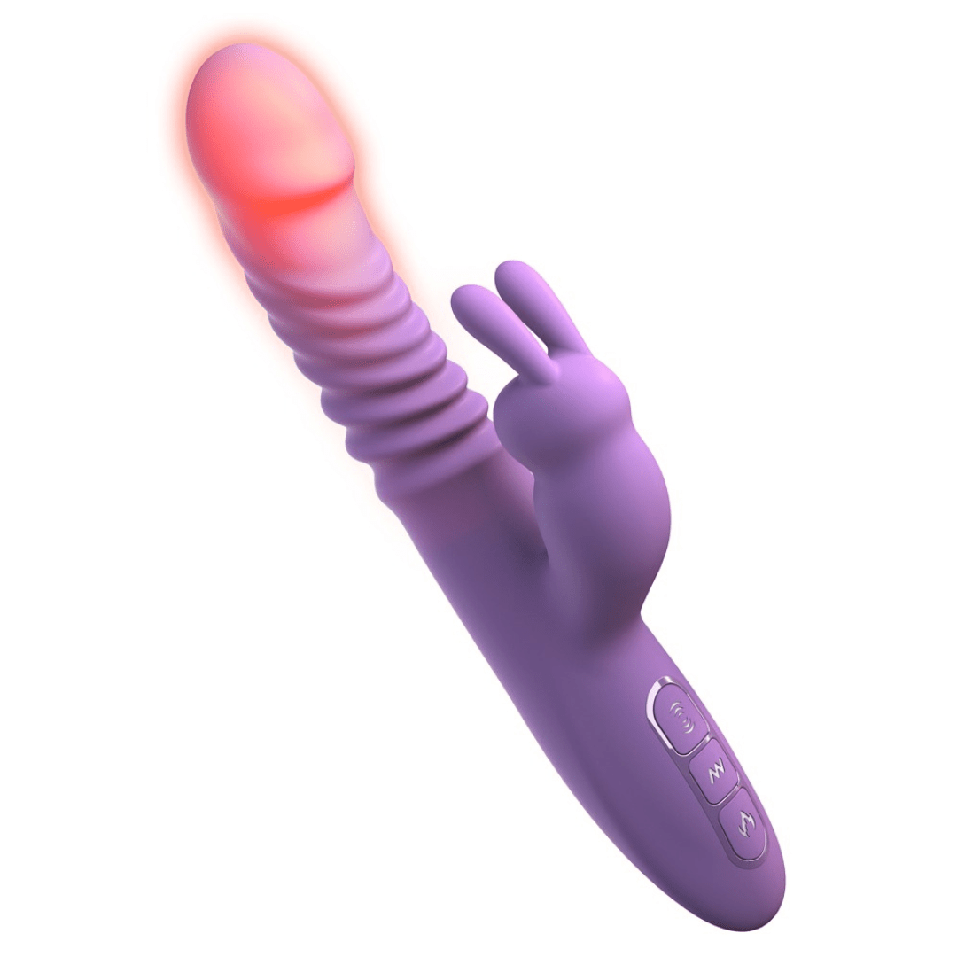 Stoßvibrator “her thrusting silicone rabbit”, mit Heizfunktion - OH MY! FANTASY