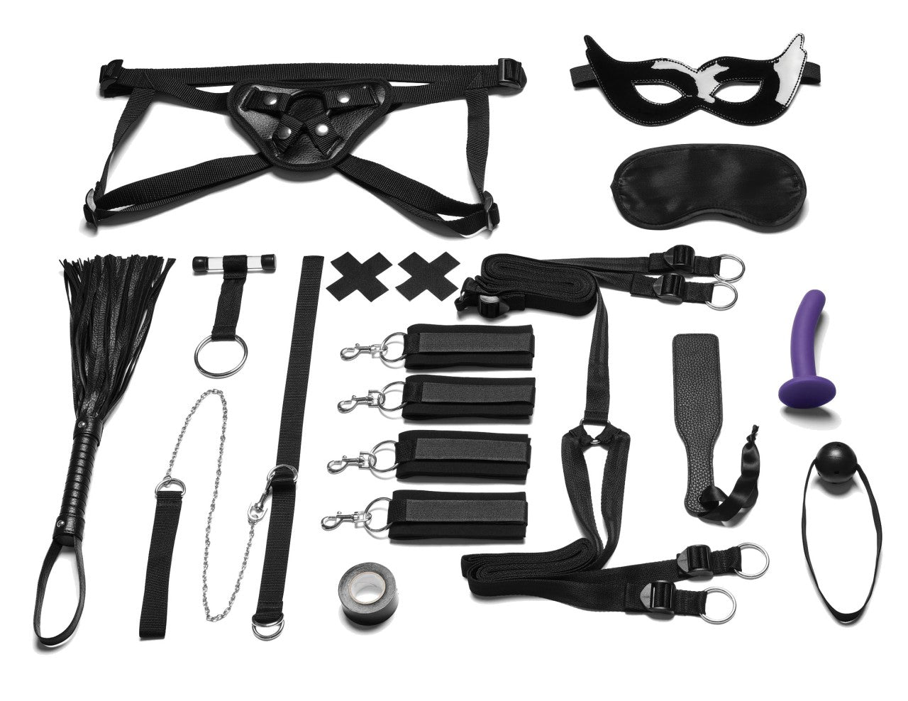 LUX FETISH Bedspreaders Bondage In-A-Box (12pc)