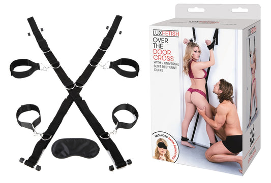 LUX FETISH Over The Door Cross (Universal Cuffs)