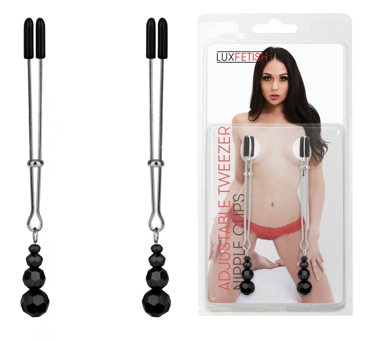 LUX FETISH Adjustable Tweezer Nipple Clips