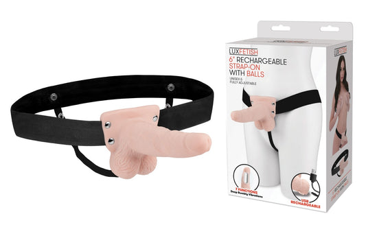 Strap-On "Rechargeable Strap-on with Balls"