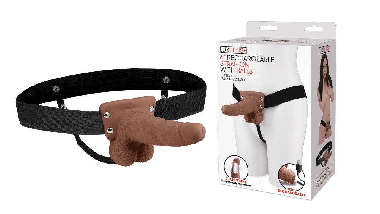 Strap-On "Rechargeable Strap-on with Balls"