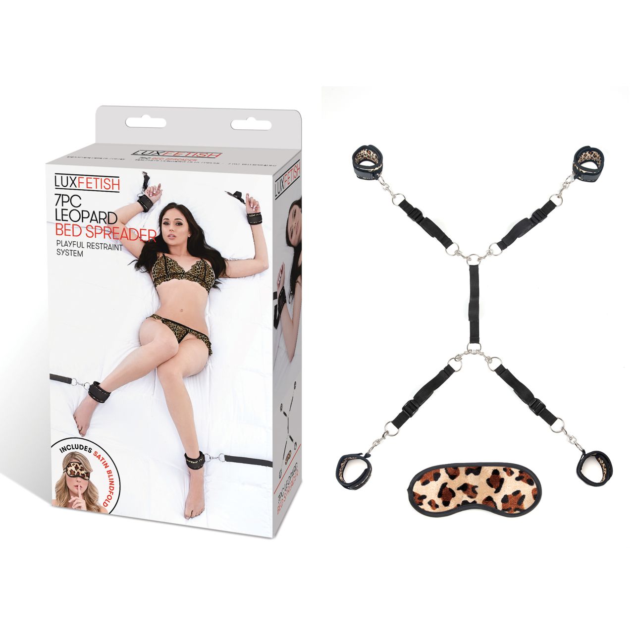 LUX FETISH 7 PC Bed Spreader - Leopard