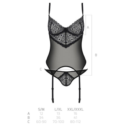 Strapshemd plus Riostring „Zinnia“ aus Powernet und Spitze - OH MY! FANTASY
