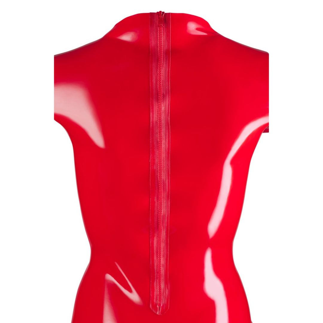 Latex-Minikleid in rot mit Reißverschluss - OH MY! FANTASY