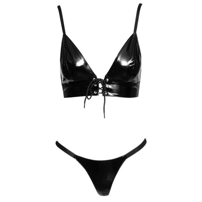 Lack-BH mit Frontschnürung plus Riostring - OH MY! FANTASY