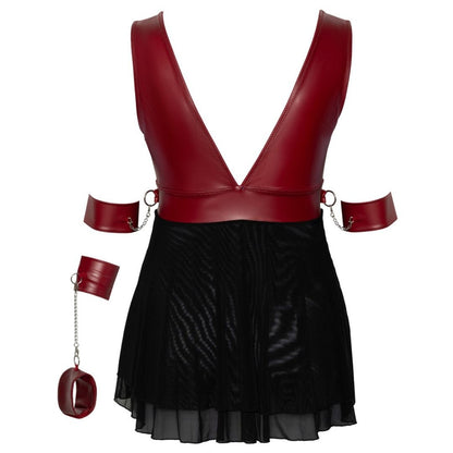 Babydoll im Mix aus Mattlook und Powernet mit Armfesseln - OH MY! FANTASY