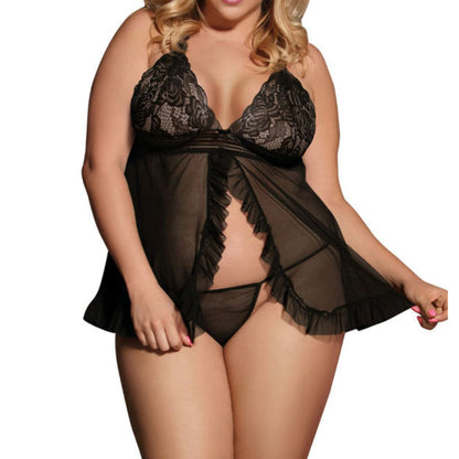 Babydoll mit Volants plus Tanga - OH MY! FANTASY